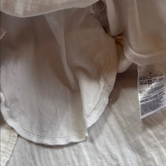 White Ruffled V-Neck Dress Top- Old  Navy - Picture 5 of 6